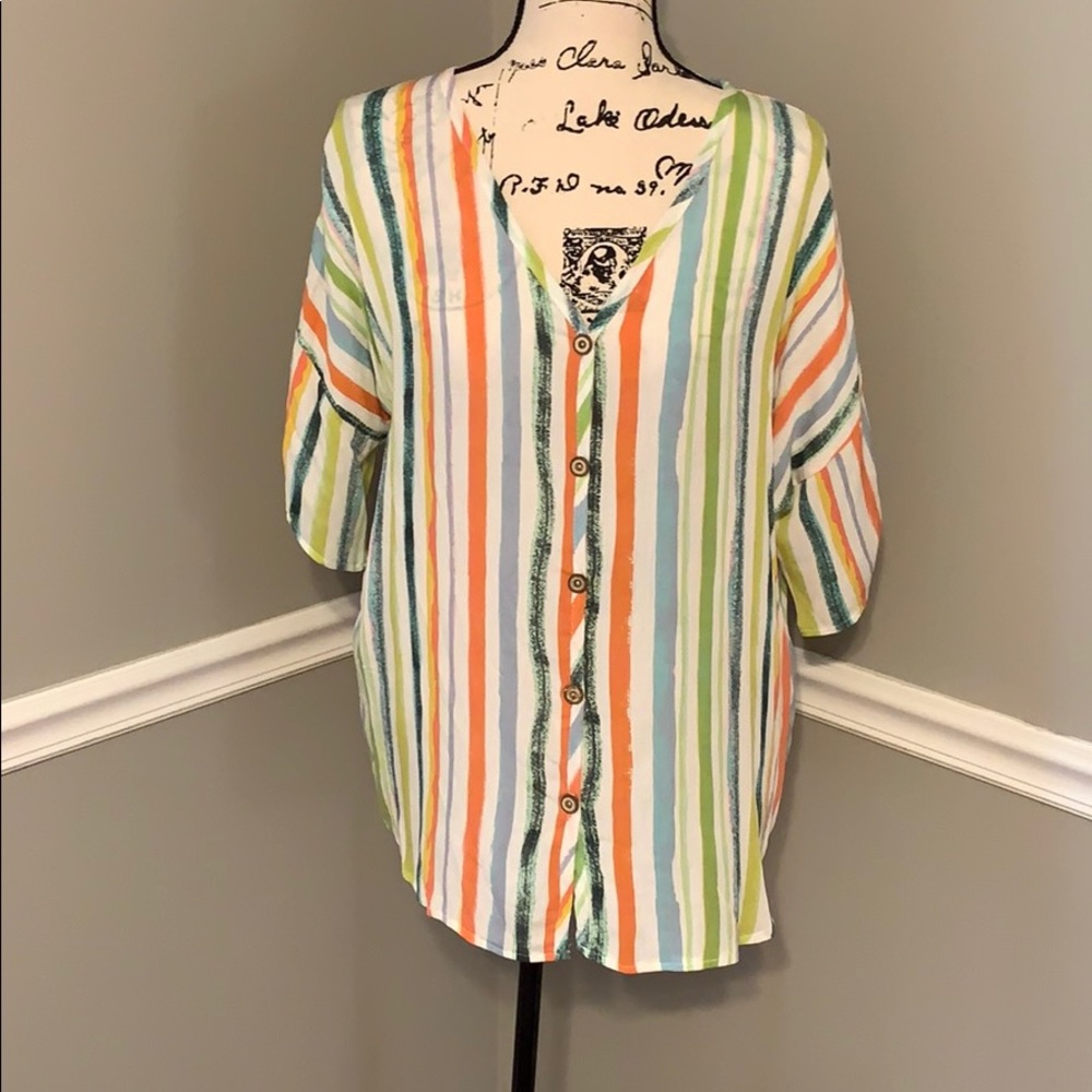 Colorful button up - Picture 2 of 4